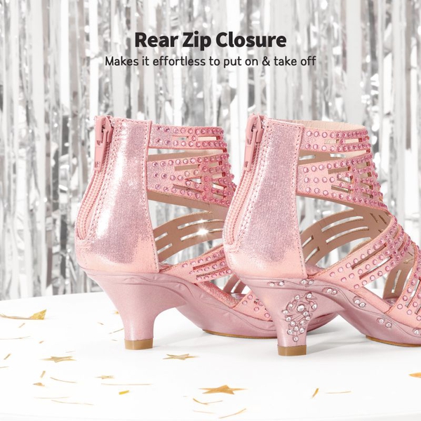 Girls Rhinestones Sandals - PINK - 2